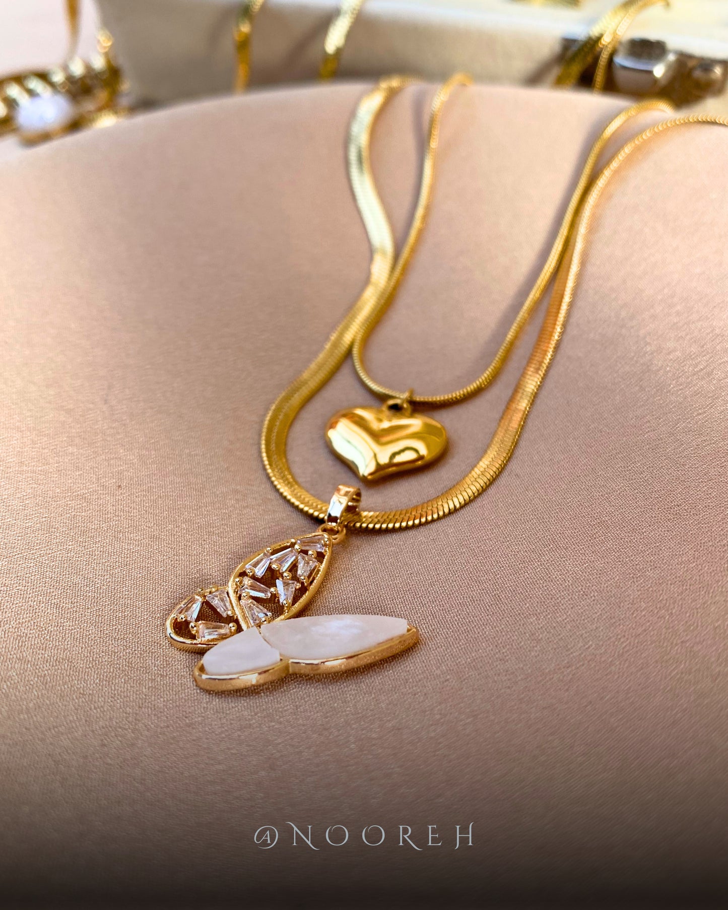 butterfly love necklace