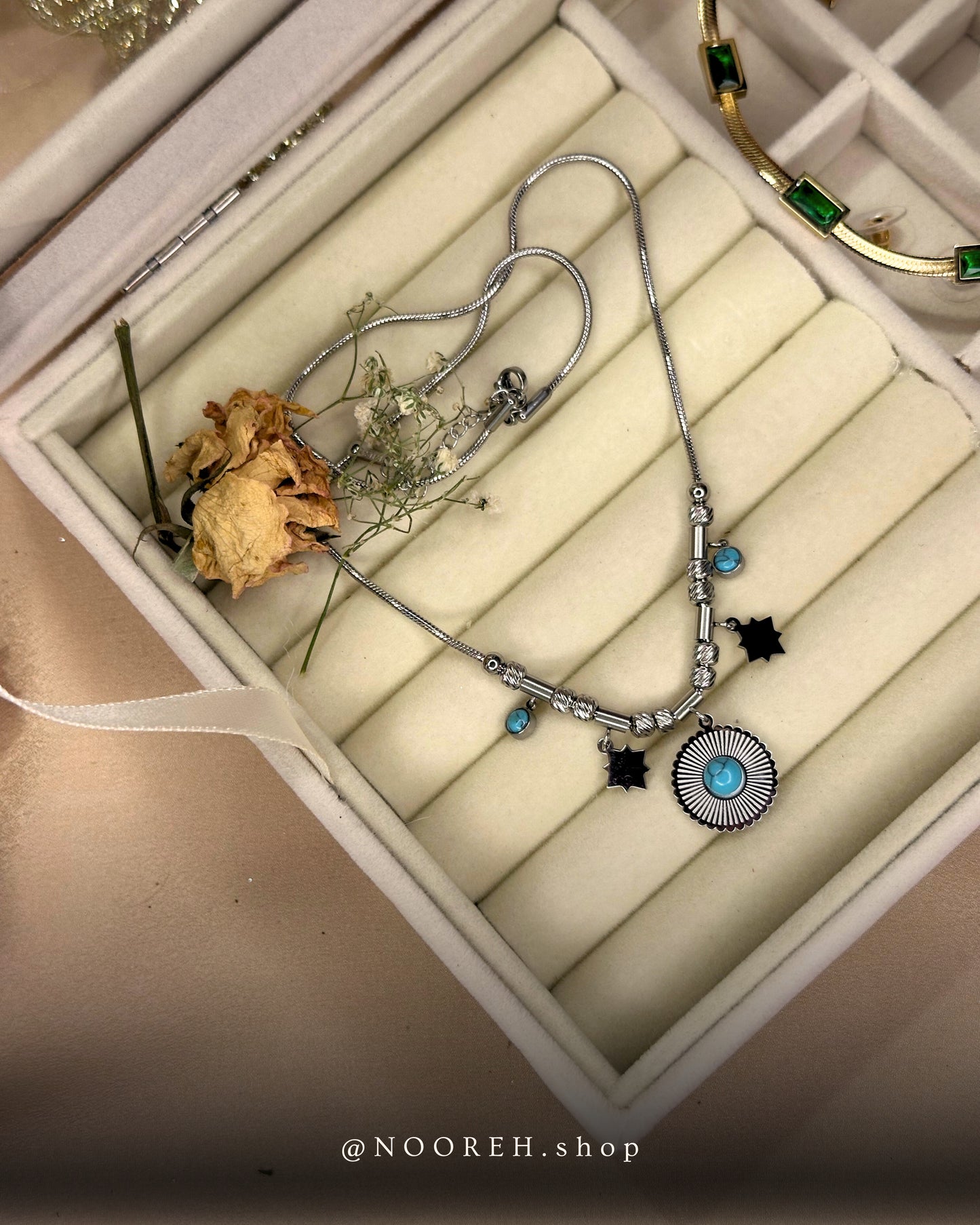 Vintage blue necklace