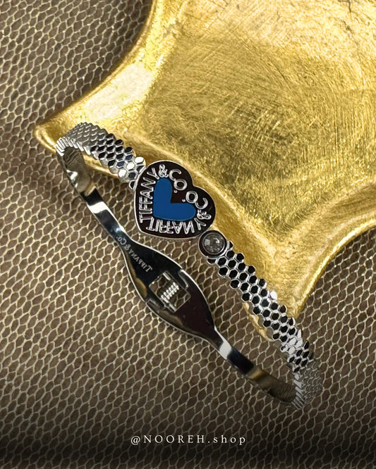 Silver charm bracelet