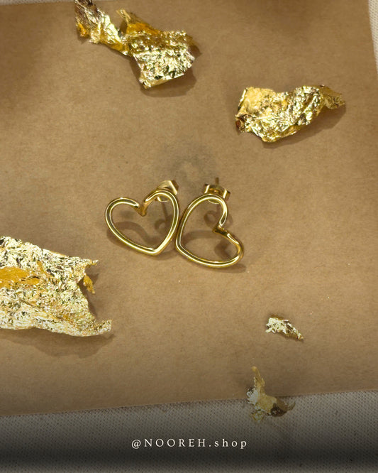 Golden Heart Earrings